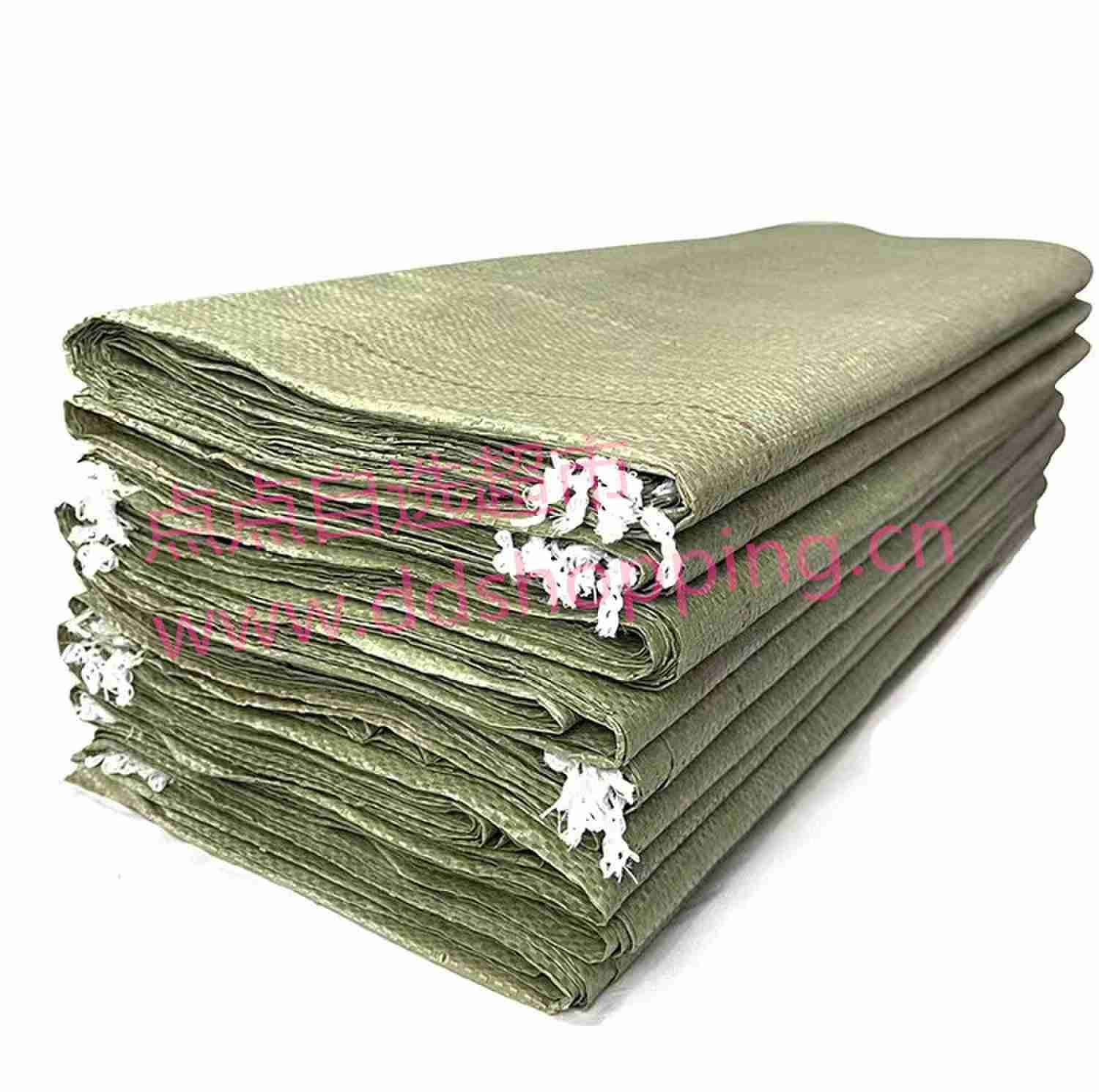 绿色编织袋 蛇皮袋 普通不防水