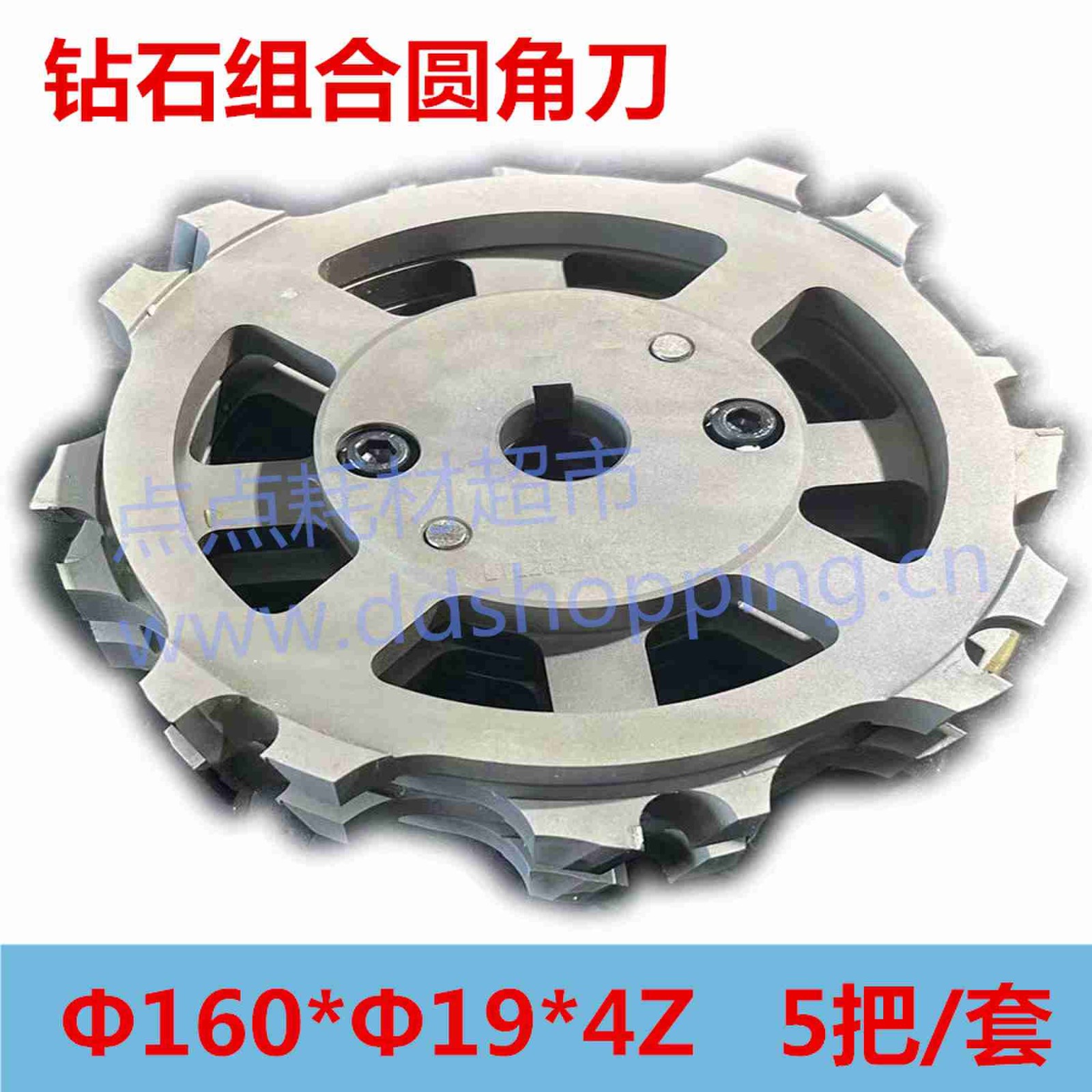 钻石组合圆角刀  Φ160*Φ19*4Z 5把/套 