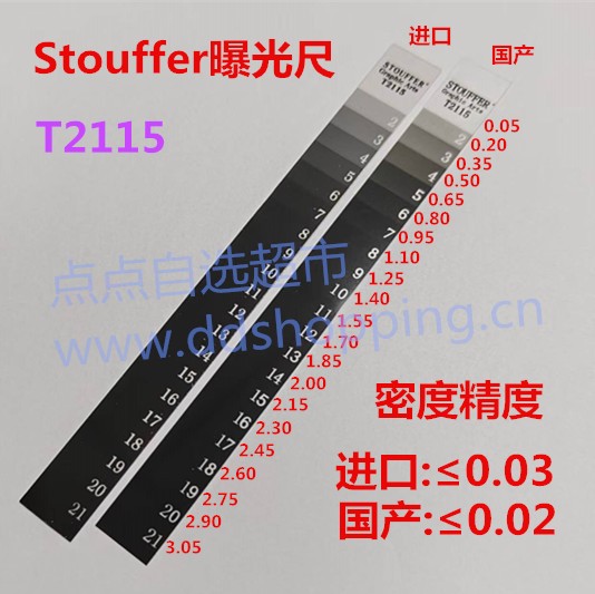 Stouffer曝光尺  21格