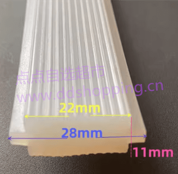 真空机硅胶密封条  凸型直纹22*28*11 